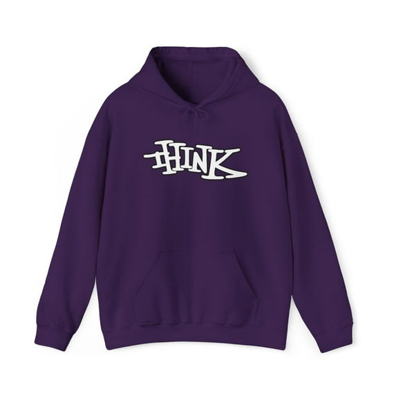 Think Skateboards 90s Skate 1996 Vintage Classic Logo Hoodie Print Many Colors - S / Purple