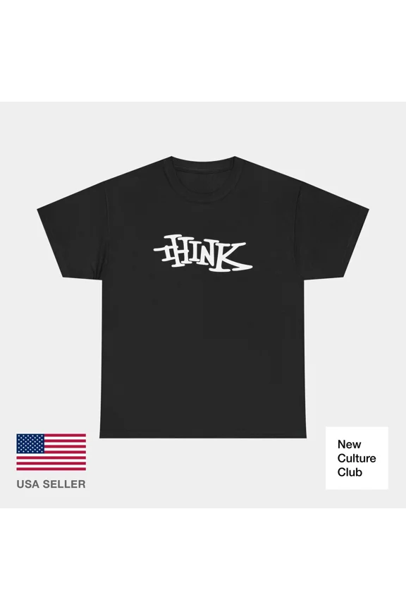 Think Skateboards Classic 1996 Logo White Skateboarding T-Shirt Print