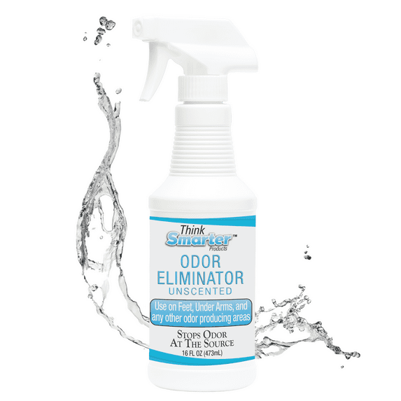 Think Smarter Products Odor Eliminator Spray with Hypochlorous Acid, Unscented, 16fl oz (473mL)