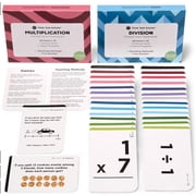 Think Tank Scholar Math Learn Multiplication Division Flash Cards All Facts 1-12 Size 3.7" x 2.5"