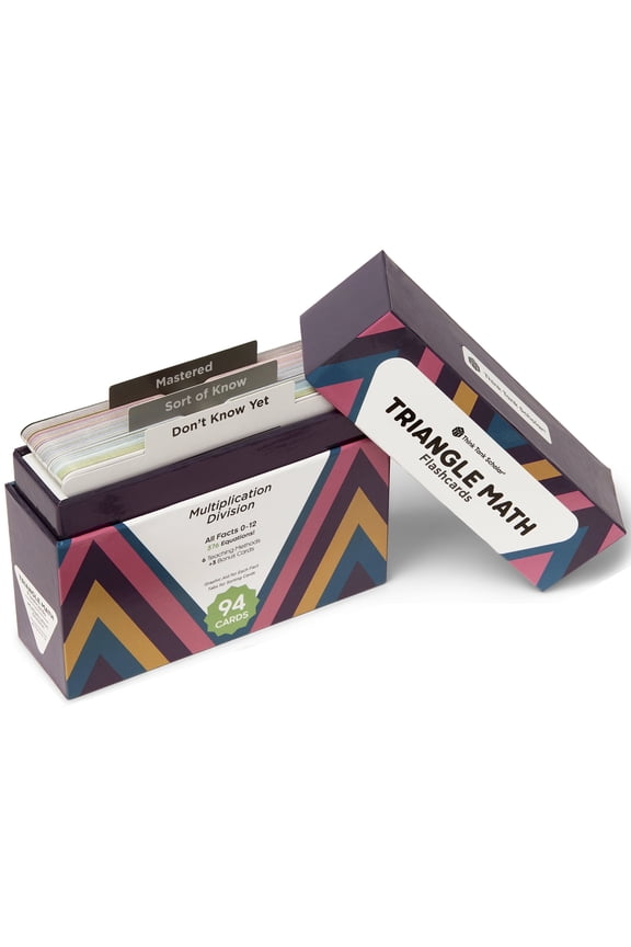 Triangle Math Flash Cards Multiplication & Division Flash Cards (All Facts 0-12)