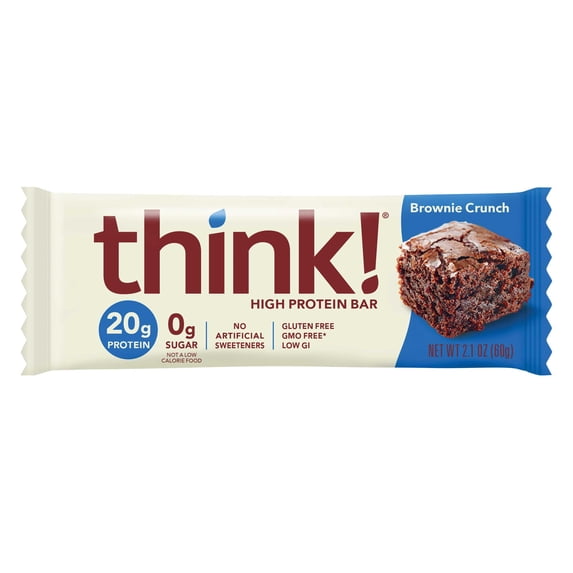 Think Thin Brownie Crunch Bar, 2.1 Ounce -- 120 per case.