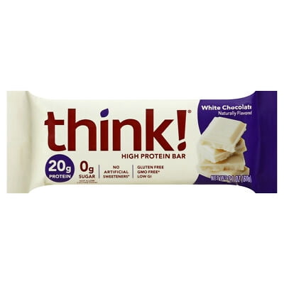 Think Thin! High Protein Meal Alternative Nutrition Bar, White Chocolate, 2.1 Ounce Bar (Pack of 10)