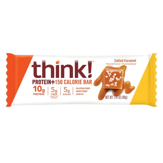 Think Thin Salted Caramel Lean Bar, 1.41 Ounce -- 120 per case.