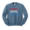 thumbnail image 1 of Think Vote Kamala Sweatshirt Unisex Small Indigo Blue, 1 of 5