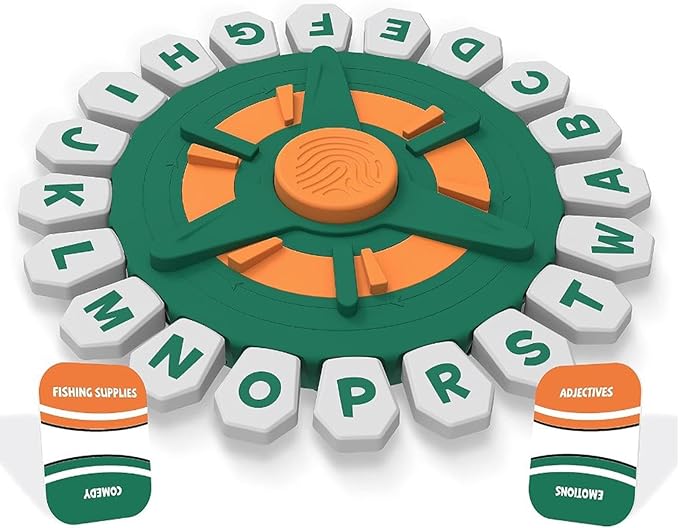 Think Words Game with Letters, Word Game with Buttons and Cards, Fastpaced Family Board Game