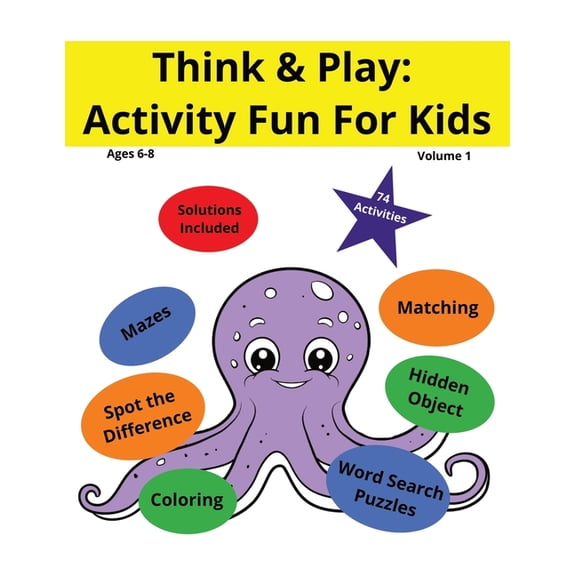 Think & Play: Activity Fun For Kids, (Paperback)