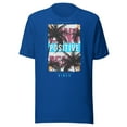 thumbnail image 1 of Think positive vibes Unisex t-shirt (True Royal, M), 1 of 2