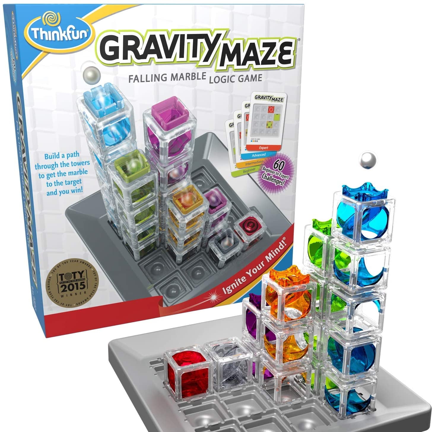 ThinkFun Gravity Maze Falling Marble Logic Game for Kids