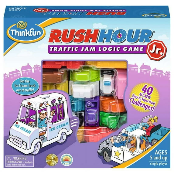 ThinkFun Rush Hour Jr Single Player Logic Game