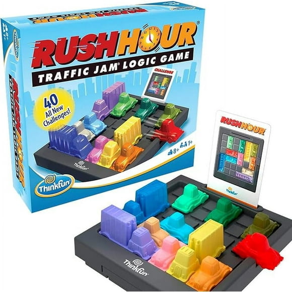 ThinkFun Rush Hour Traffic Jam Brain Game and STEM Toy for Boys and Girls Age 8 and Up Tons of Fun With Over 20 Awards Won, International seller for Over 20 Years