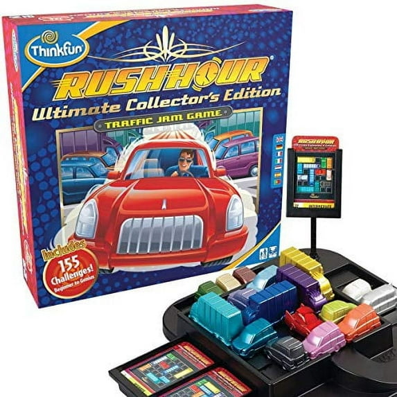 ThinkFun Rush Hour Ultimate Collector's Edition Board Games, Plastic, 155 Count