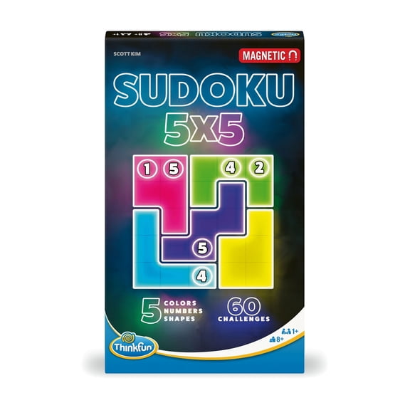 ThinkFun Sudoku 5x5 Magnetic Travel Puzzle