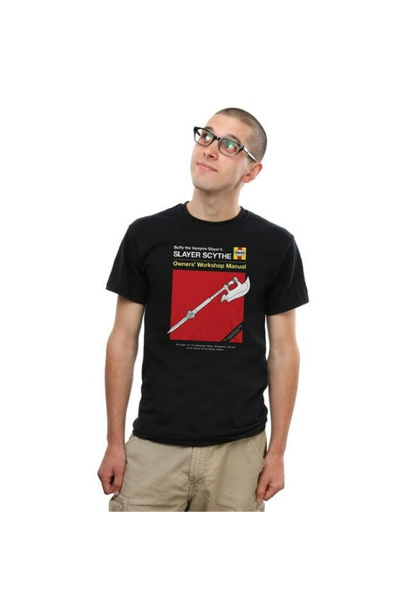 , Inc. Buffy the Vampire Slayer "Slayer Scythe" Adult T-Shirt X-Large Unisex