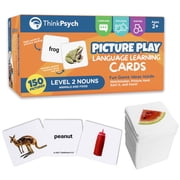 ThinkPsych Advanced Nouns Preschool Flash Cards   150 Real-Life Images - Speech Therapy Tools