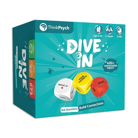 ThinkPsych Dive In – SEL Conversation Dice Game with 400+ Topics for Kids & Teens