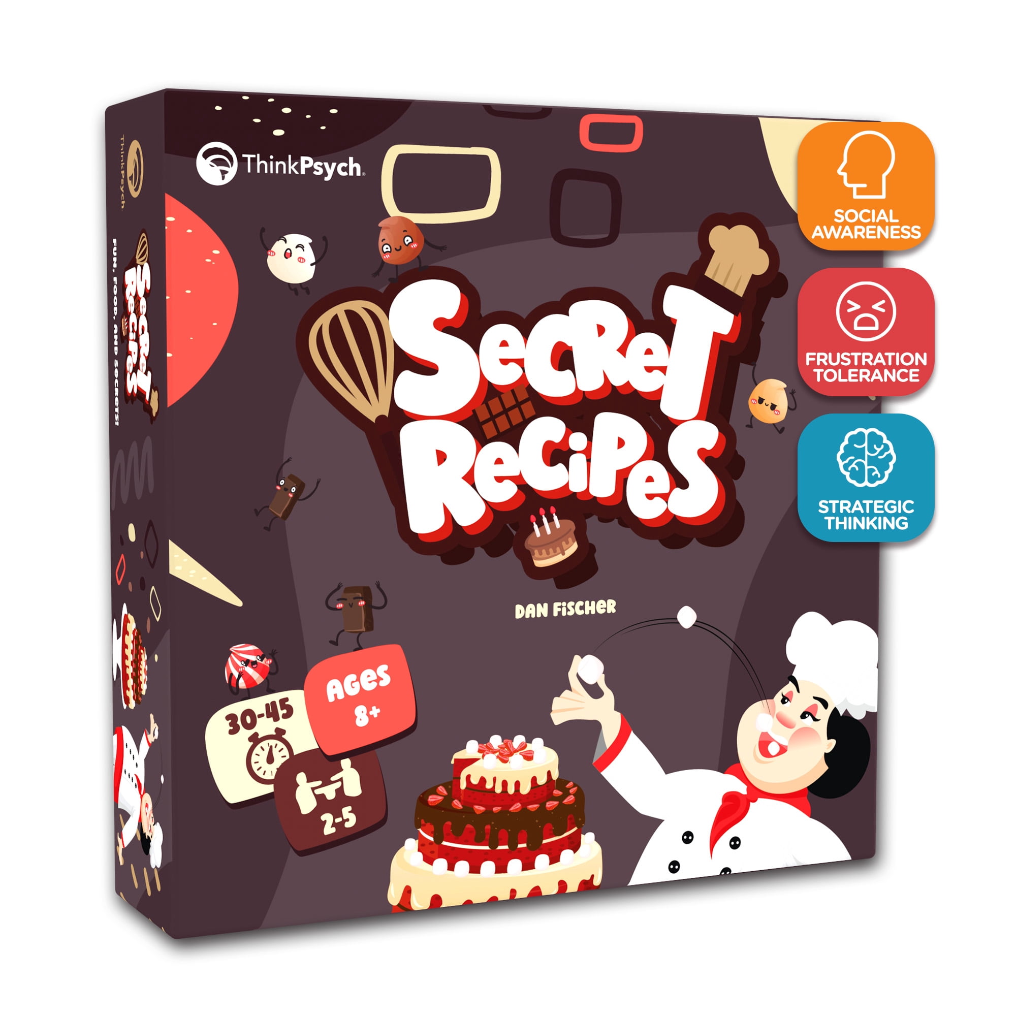 ThinkPsych Secret Recipes Card Game – Go Fish Style Card Game for Ages 8+ – 2 to 5 Players
