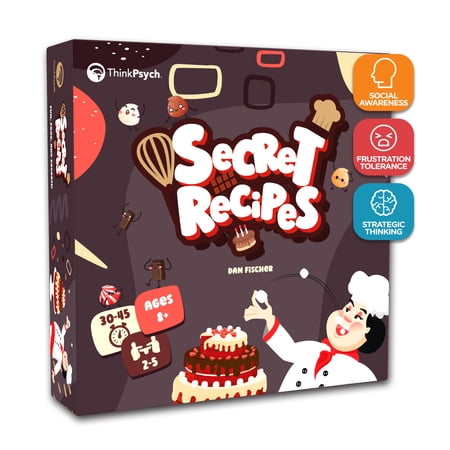 ThinkPsych Secret Recipes Card Game – Go Fish Style Card Game for Ages 8+ – 2 to 5 Players
