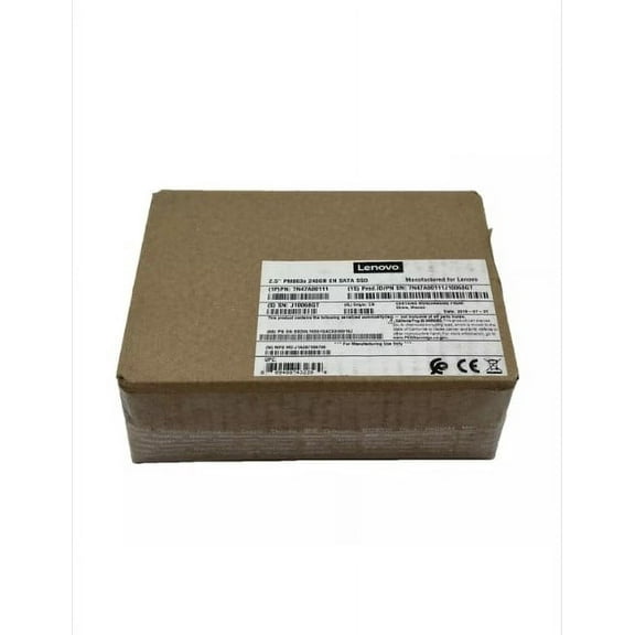 ThinkSystem 2.5" PM863a 240GB Entry SATA 6Gb Hot Swap SS P/N: 7N47A00111