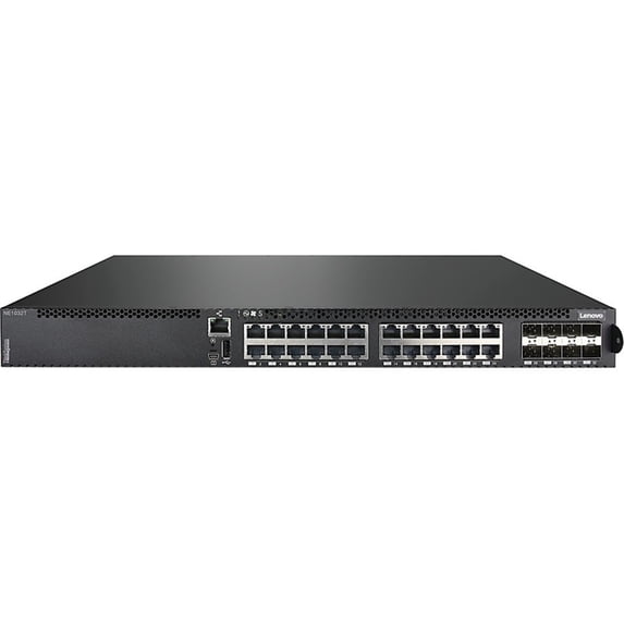 ThinkSystem NE1032T RackSwitch (Rear to Front)