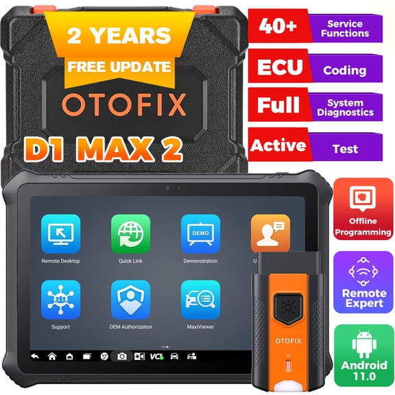 OTOFIX D1 Max Diagnostic Scanner, Bi-Directional Scan Tool, 40+ Service Functions,Full System Diagnostics,  2Y Free Updates