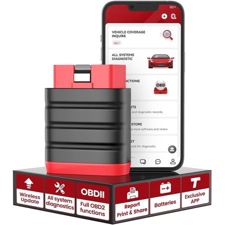 Thinkdiag Mini OBD2 Scanner Diagnostic Tool, OE Full-System Scanner for iOS & , Check Engine Light Fault Code Reader Scan Tool for