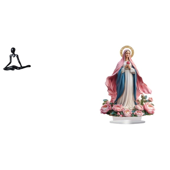 Thinker Abstract Sculpture Desktop Figurine Acrylic Material Unique Design Suitable for Home Office Decoration