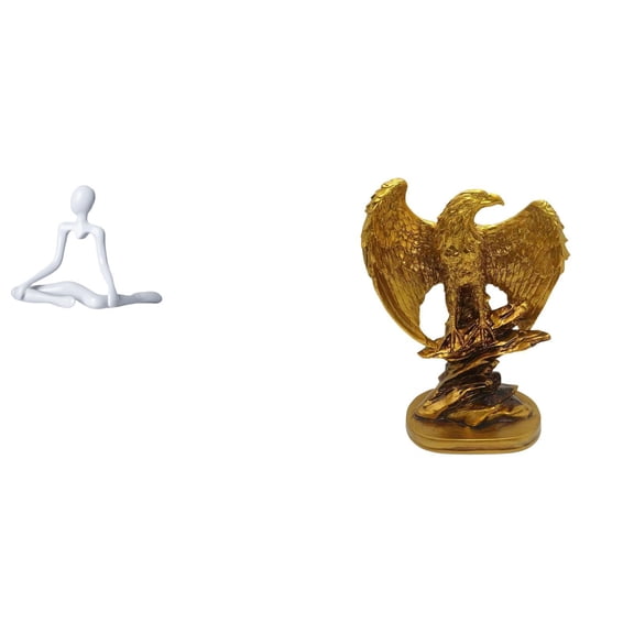 Thinker Figurine Abstract Sculpture Desktop Ornament Lightweight Resin Material for Home Office Decor