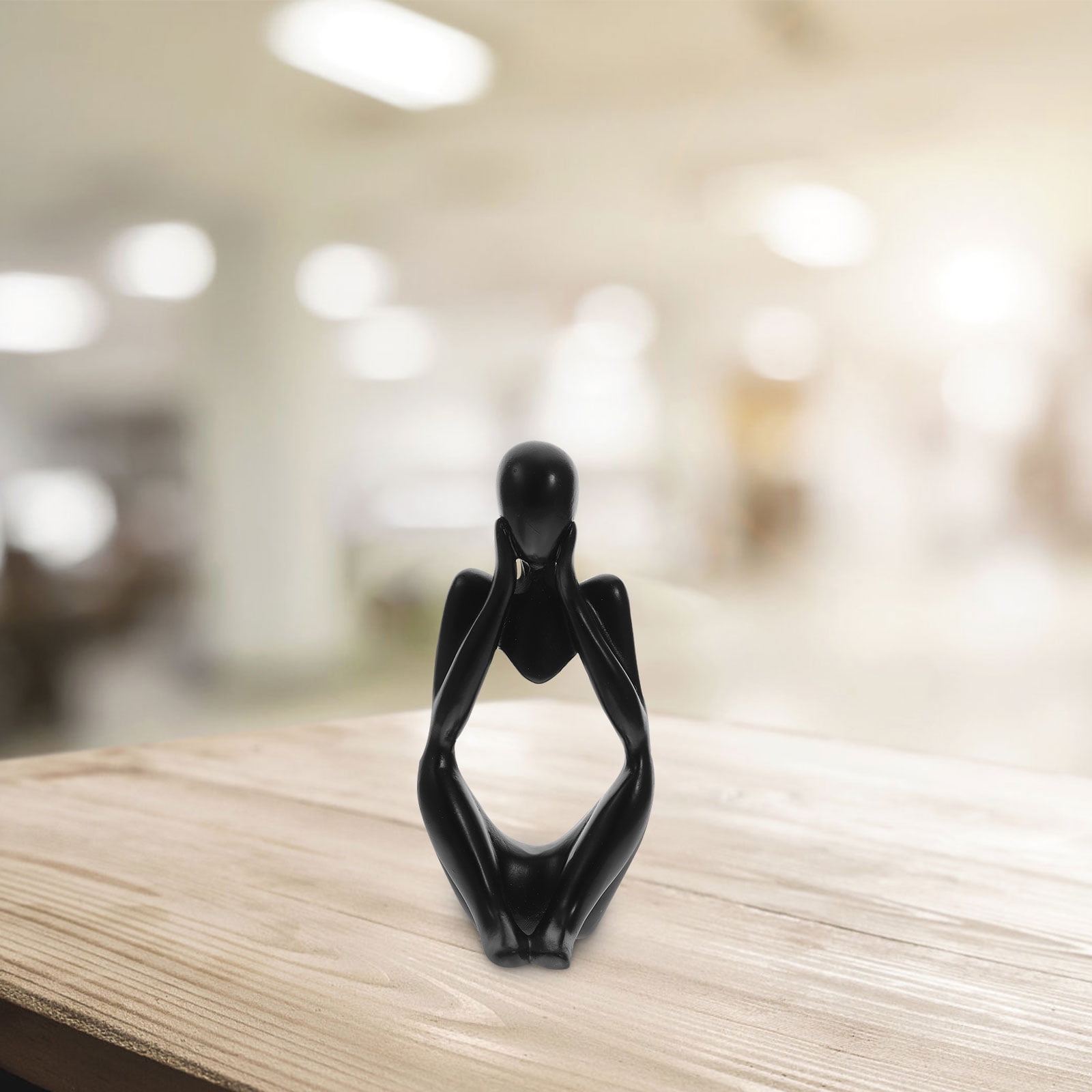 Thinker Statue Abstract Sculpture Decor Modern Style Desk Decor for ...