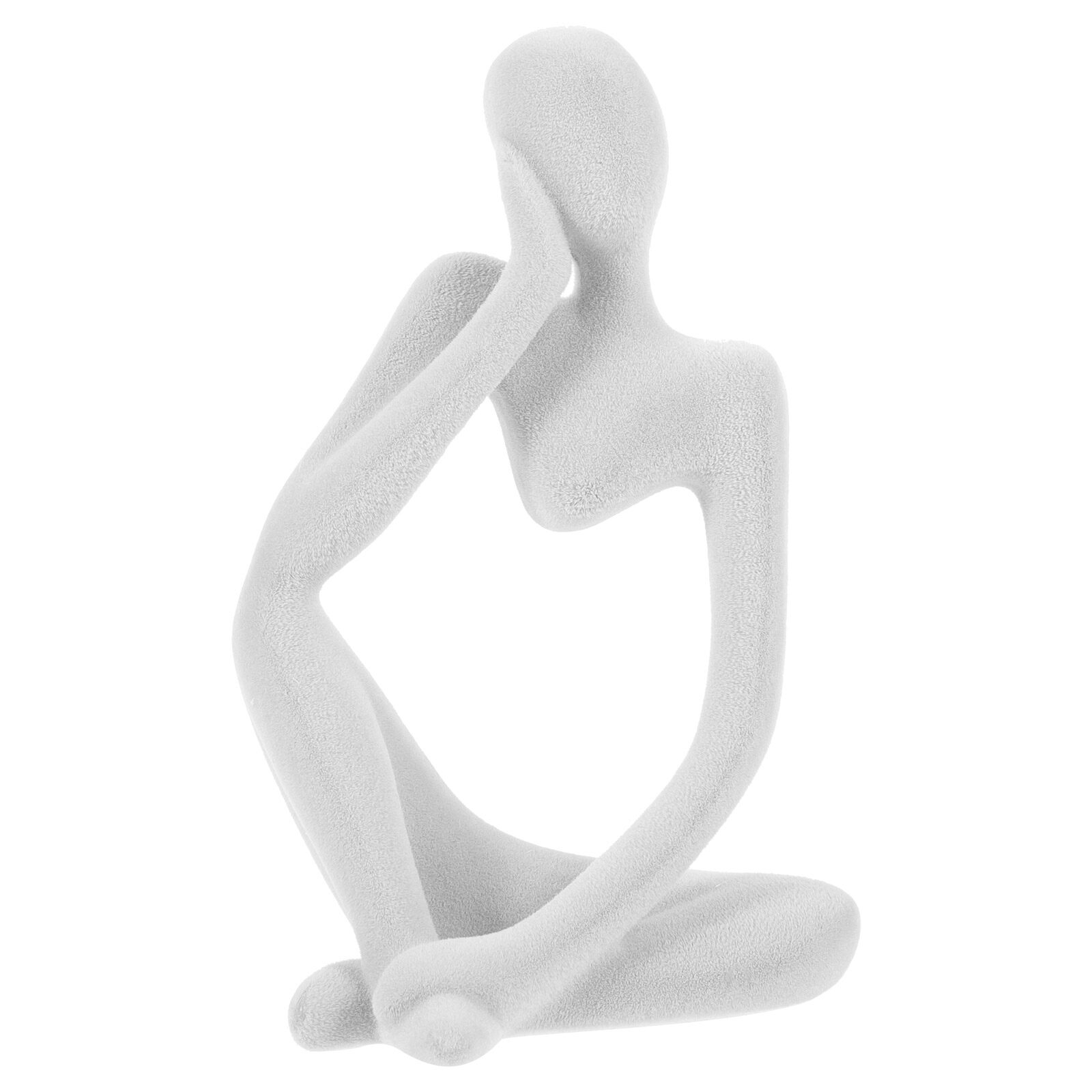 Thinker Statue Modern Decorative Object Flocking Centerpiece Table