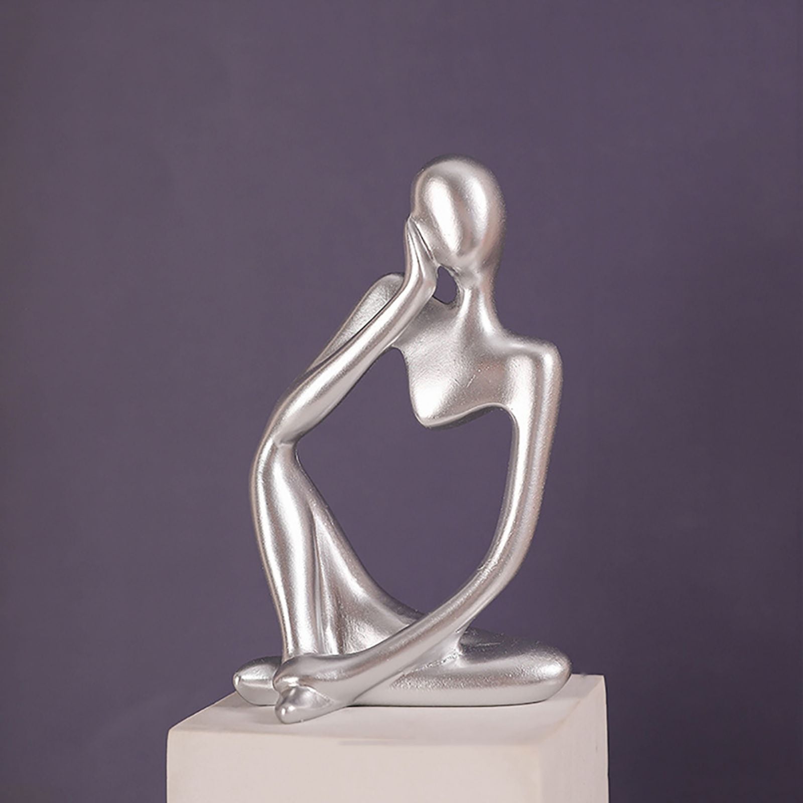 Thinker Statue Sculptures Statue Modern Abstract Resin Decoration on