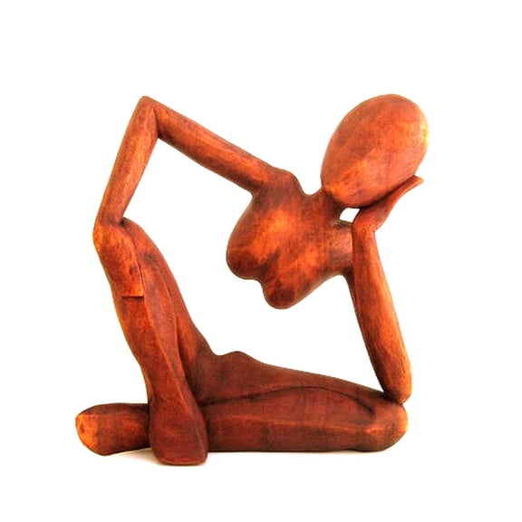 Thinker Statue Thinking Of You Meditation Statue Abstract Art -10" Collector's Quality, OMA BRAND