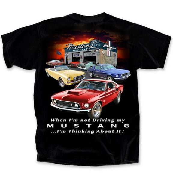 Thinking About Mustangs Ford Men's T shirt (Joe Blow T's) Licensed