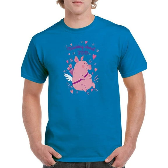 Thinking About You, Cupig T-Shirt Men -Smartprints Designs, Male x-Large