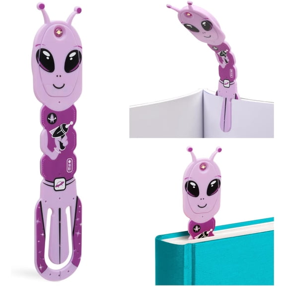 Thinking Gifts 2-in-1 LED Reading Light | Clip-on Bookmark & Book Light for Children & Adults