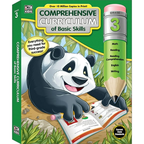 Thinking Kids Comprehensive Curriculum of Basic Skills Workbook (544) Grade 3