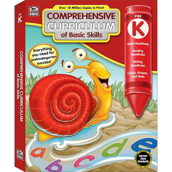 Thinking Kids Comprehensive Curriculum of Basic Skills Workbook (544) Grade PK-K