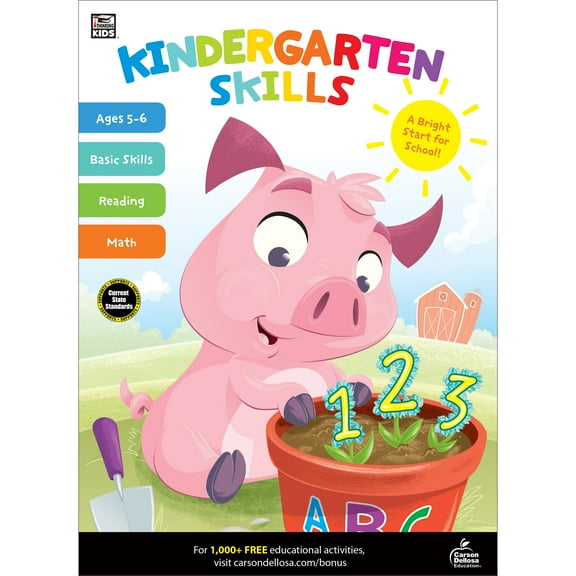 Thinking Kids Kindergarten Skills Workbook (320 pages) Grade K