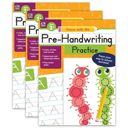Thinking Kids Pre-Handwriting Practice Activity Book, Grade Preschool-2, Pack of 3