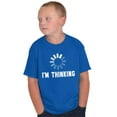 thumbnail image 1 of Thinking Loading Computer Nerd Geek Crewneck T Shirts Boy Girl Teen Brisco Brands X, 1 of 6