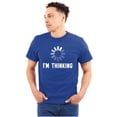 thumbnail image 1 of Thinking Loading Computer Nerd Geek Men's Graphic T Shirt Tees Brisco Brands S, 1 of 6