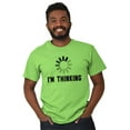 thumbnail image 1 of Thinking Loading Computer Nerd Geek Men's Graphic T Shirt Tees Brisco Brands X, 1 of 6