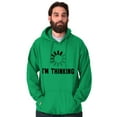 thumbnail image 1 of Thinking Loading Computer Nerd Geek Unisex Plus Fleece Graphic Hoodie Brisco Brands 3X, 1 of 5