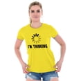 thumbnail image 1 of Thinking Loading Computer Nerd Geek Women's T Shirt Ladies Tee Brisco Brands 2X, 1 of 6