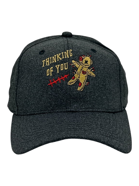 Thinking Of You Hat Funny Sarcastic Voodoo Doll Graphic Novelty Cap