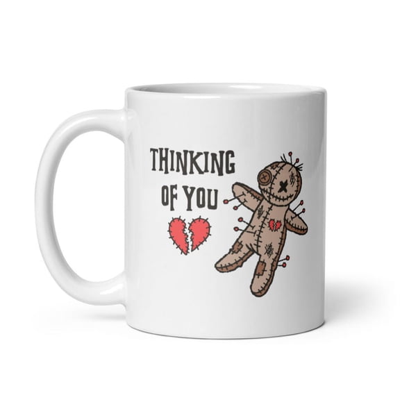 Thinking Of You Mug Funny Voodoo Doll Novelty Cup