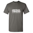 thumbnail image 1 of Thinking The Other Sarcastic Humor Graphic Tees Gift For Mens Novelty Funny T Shirt, 1 of 5
