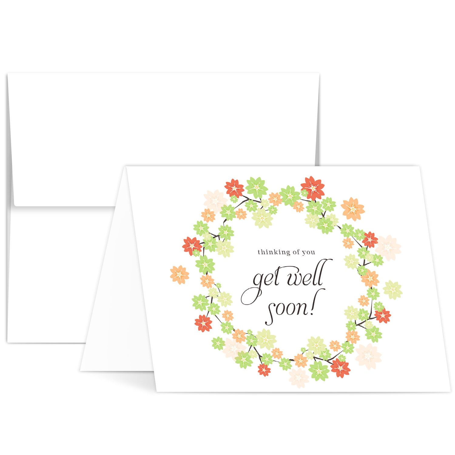 Thinking of You Greeting Cards Bulk Get Well Soon Greetings, Elegant ...