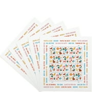 Thinking of You USPS Forever Postage Stamp 5 Sheets of 20 US First Class Letter Card Flower Stickers Birthday Anniversary Wedding Celebrate 100 Stamps