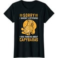thumbnail image 1 of Thinking about Capybara South America Rodent Grass-eater T-Shirt, 1 of 3